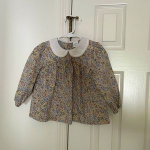 Virgil Kids Floral Top with Delicate Collar 2-3T